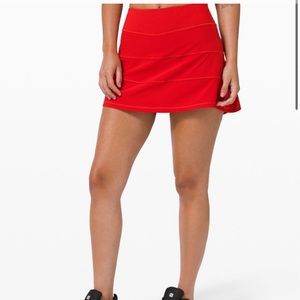 Lululemon Pace Rival Skirt Tall in RED